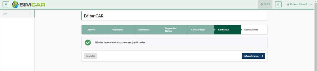 Uma vez que a importação tenha sido realizada com sucesso, o credenciado deverá clicar no botão Processar, para que o sistema possa realizar o processamento efetivo do projeto GEO, caso o