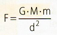 Newton verificou que dois corpos com massas iguais a M e m,