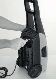 O interruptor da lavadora de alta pressão impede o funcionamento involuntário da mesma. d) Trava de segurança da pistola.
