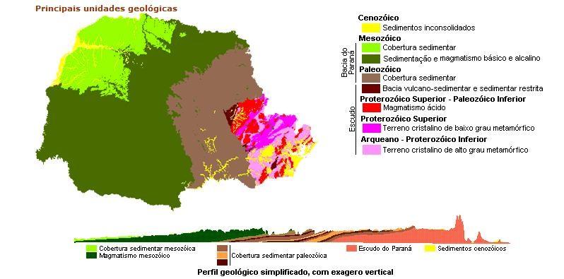 4 2.2 GEOLOGIA REGIONAL O ponto de observação dos perfis de solo encontra-se morfologicamente no Terceiro Planalto do Paraná (Figura 2), também conhecido como Planalto de Guarapuava.