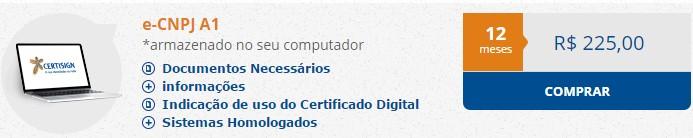 PASSO A PASSO PARA A COMPRA DO CERTIFICADO DIGITAL Atenção: Este processo é de extrema importância para todas as Pessoas Jurídicas.