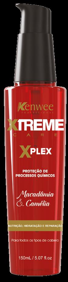 Um novo conceito em Tratamento capilar. X- Plex - Proteção de processos químicos.