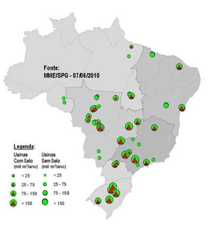 Evolução da produção de biodiesel O programa de biodiesel foi concebido visando principalmente o pequeno produtor rural das regiões menos desenvolvidas.