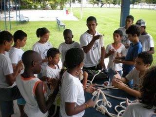 Projeto Capoeira Cidadã no Grêmio da MERCK.