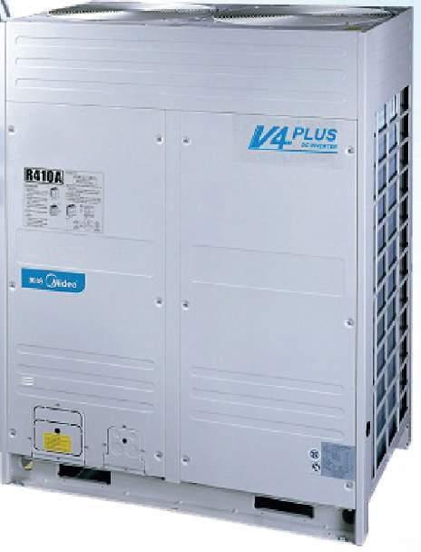 Unidades Exteriores VRF V4 Plus R (com recuperação de calor 3-tubos) A gama V4 PLUS R da Midea com recuperação de calor "Full DC Inverter", adequa-se na perfeição ás necessidades individuais de