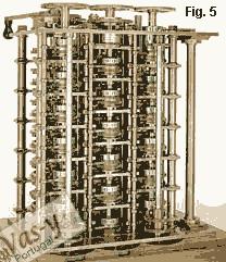 Em 1822, o matemático Charles Babbage desenvolveu uma Máquina Diferencial que fazia cálculos com funções logarítmicas e trigonométricas, utilizando os cartões de