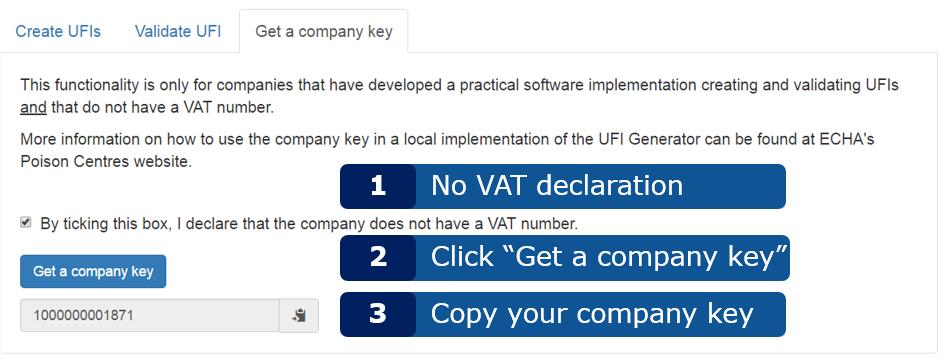 4 Obter um código de empresa Para obter um código de empresa para utilizar no âmbito da implementação local do gerador de UFI, seguir os passos referidos na Figura 4-1.