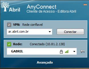 Notebooks Nas redes corporativas da Abril (WIFI e via cabo) você deverá entrar normalmente com o seu login e senha de rede após a tela de Ctrl + Alt + Delete, imediatamente irá surgir a tela ao lado.