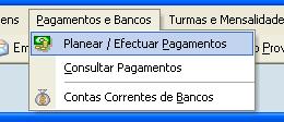 Pagamentos Antes de se efectuar um pagamento, o Akropole permite o registo de todos os movimentos a pagamento.