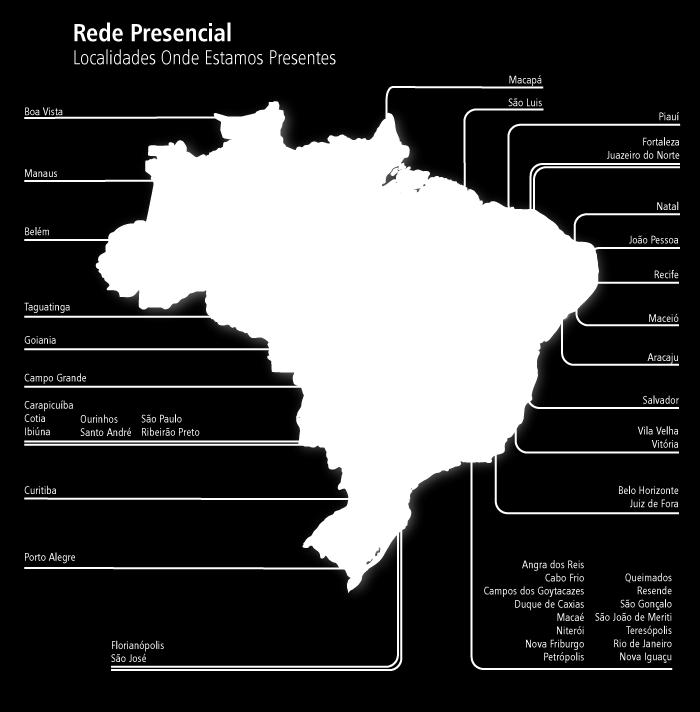 Sobre a Estácio A Estácio é uma das maiores organizações privadas de ensino superior no Brasil em número de alunos matriculados, com presença nacional, em grandes cidades do país.