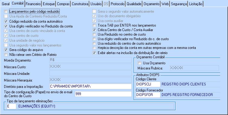 INFORMAÇÃO IMPORTANTE: O procedimento acima (item 2), deverá ser feito também assinalando a opção Passivo para a pagar.