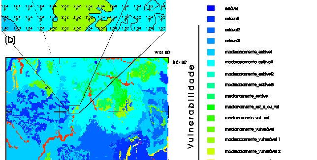 Mapa temático de vulnerabilidade