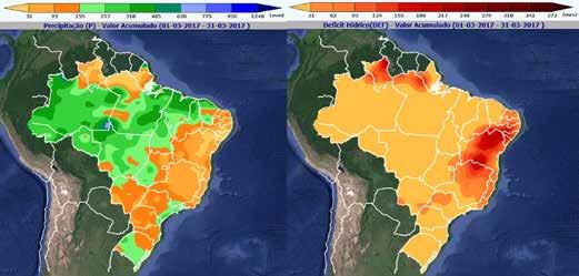 Figura 16 Normais climatológicas de precipitação em abril, maio e junho