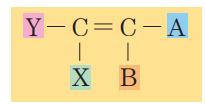 Ocorrência de isomeria geométrica Compostos acíclicos Os compostos acíclicos devem apresentar pelo menos uma dupla ligação entre