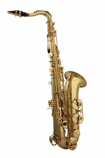 SAXOFONES 7135 SAX TENOR SIB LAQUEADO C/CASE ABS Saxofone Tenor (Bb) com acabamento laqueado,