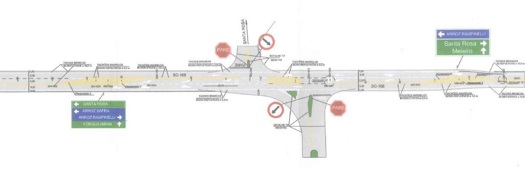 22 Modelo de interseção trevo alemão 3.1.