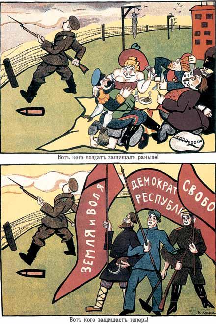 A criação do Comitê Militar Revolucionário do Soviete de Petrogrado e a preparação da Guarda Vermelha concorreram para que os insurretos tomassem o poder em nome dos sovietes, em 25 de outubro de