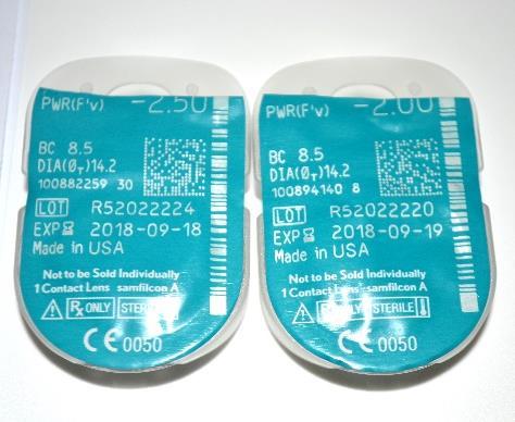 As lentes foram entregues aos consumidores sem identificação da marca, devidamente codificados e identificados quanto ao tipo de produto