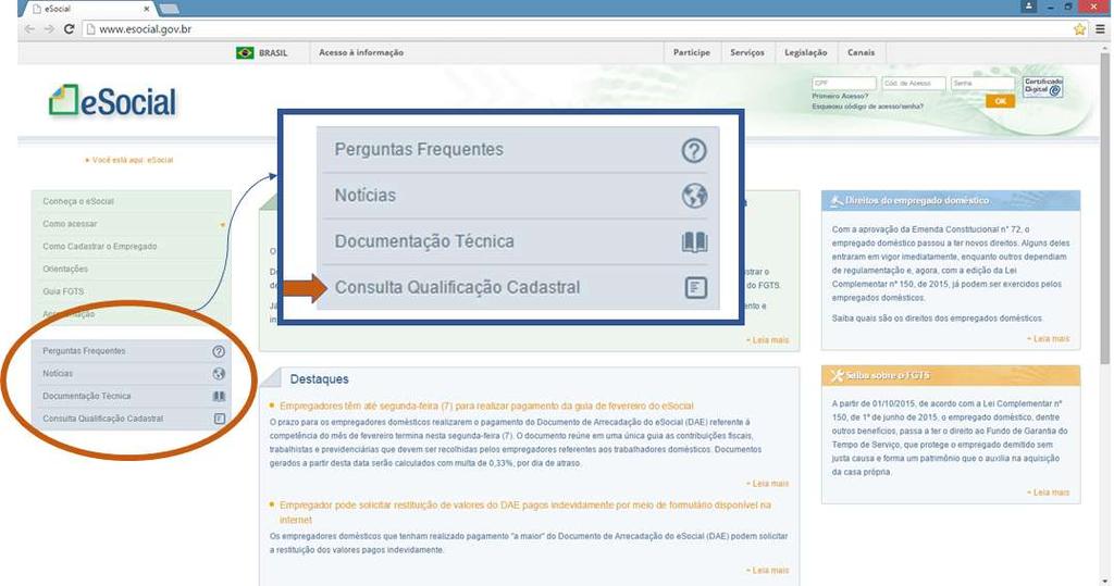 Acesso ao Módulo Consulta