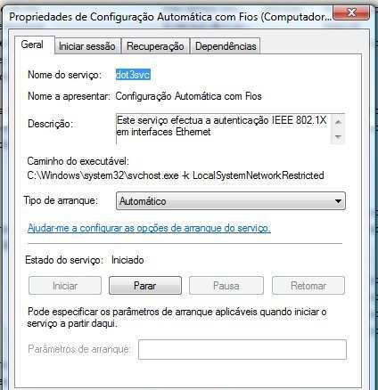 1.2 Configuração no Windows XP com SP3 Este capítulo é um exemplo configuração da rede sem fios para o Windows XP com Service Pack 3. 1.2.1 Para configurar um PC terminal com o sistema operativo Windows XP SP3, podem fazer-se os seguintes passos: No menu Iniciar, clique em Executar, e escreva services.