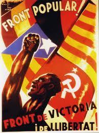 A GUERRA CIVIL ESPANHOLA (1936-1939) 1936: Formação da FRENTE POPULAR de esquerda:
