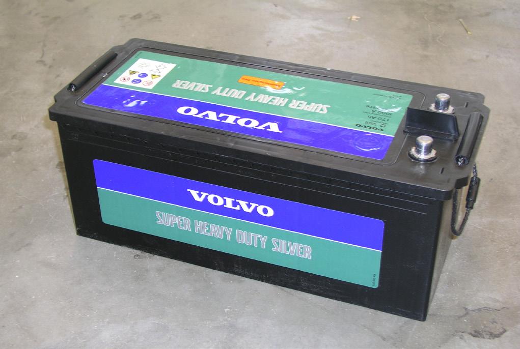 Baterias sem manutenção Estão disponíveis baterias sem manutenção com diferentes capacidades para corresponder ao consumo de energia do camião.