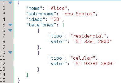 Web Services JSON Formato bem aceito em aplicações