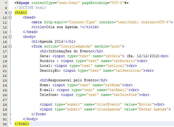 6. Crie e implemente a pagina índex.jsp 7.