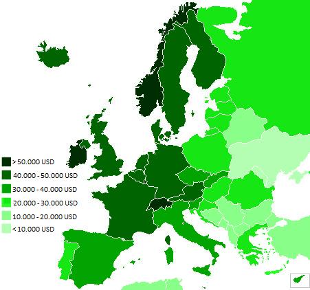 MERCADO EUROPEU PIB per capita 4,324,782 km