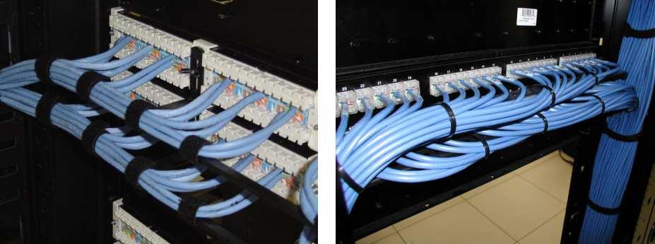 Cabeamento Estruturado - Armários de Telecomunicações Patch Panels são painéis de conexão utilizados para interligar diferentes pontos da rede (tomadas) e os equipamentos concentradores da rede.