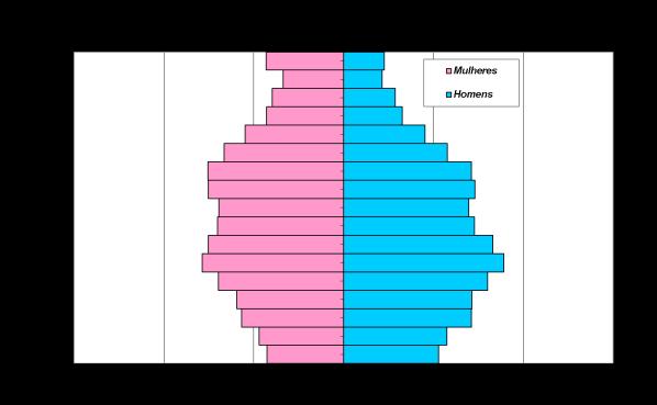 Méier, a população começa a diminuir a partir dos 55 anos, mas o topo da pirâmide, que representa os idosos, é mais largo que nas comunidades observadas, especialmente para as mulheres, que são a