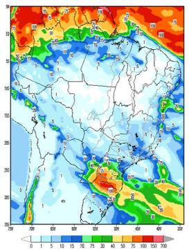 Para o início da semana de 10 a 16/06/2017 prevê-se predomínio de céu claro nas bacias hidrográficas de interesse do SIN.