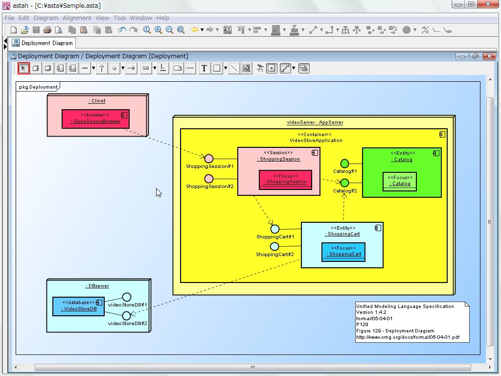 Entrada Diagram Deployment Para criar do Diagram Deployment no Astah siga as seguintes