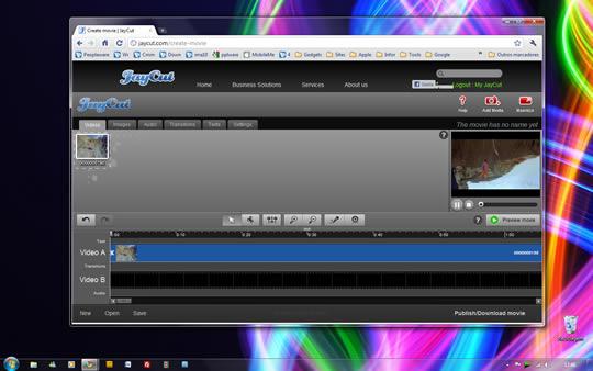 JayCut - Fantástico Editor de Vídeo Online Date : 4 de Setembro de 2010 Os serviços web estão em voga, a verdade é que hoje em dia podemos, com uma simples ligação à web, ter grande parte das