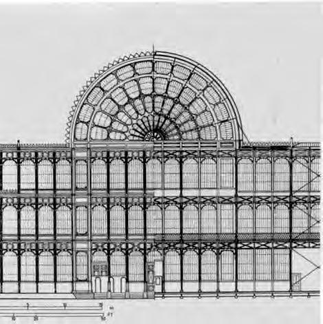 1851. Palácio de Cristal, exterior