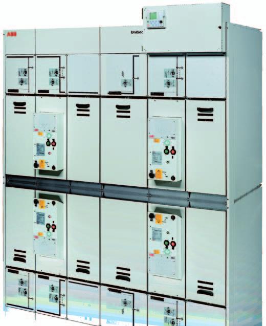 Medium voltage products UniSec Quadro de média tensão isolado a ar para a distribuição secundária até 24 kv, 1250, 25 k aracterísticas do quadro UniSec Isolamento a ar em todas as partes ativas