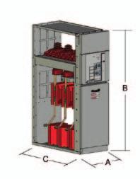 ltura () ltura () Profundidade () 1070 mm Un / kv Ir / Ik / k 12 630/800 25 (2 s) 17,5 630/800 21 (3 s) Un / kv Ir / Ik / k 12