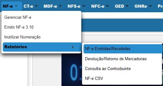 Digite o período desejado (não pode exceder 31 dias). Clique em Gerar Relatório.