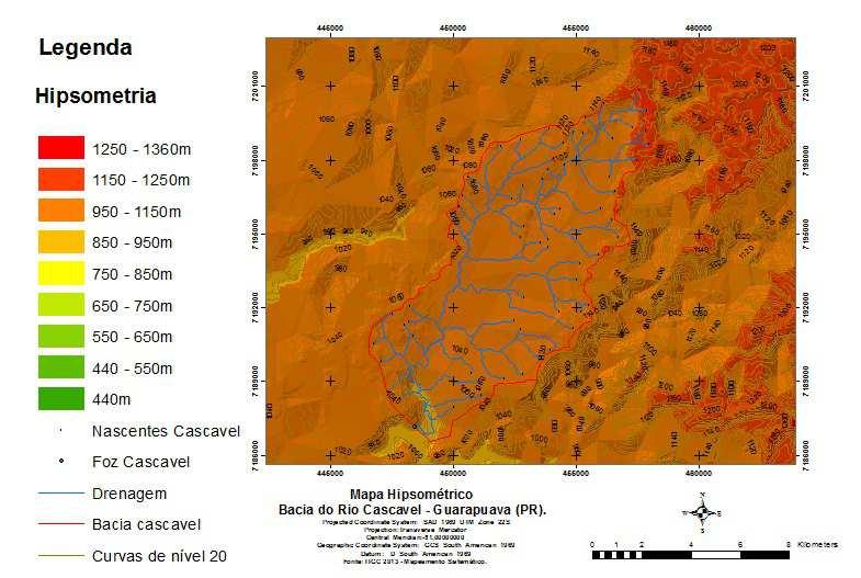 4. Resultados e Discussões Em relação à caracterização geomorfológica, a bacia esta inserida regionalmente na unidade morfoestrutural, Bacia Sedimentar do Paraná (1º táxon), em sua porção centro sul,