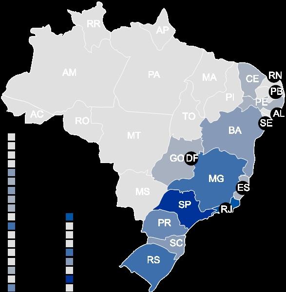 DISTRIBUIÇÃO GEOGRÁFICA POR