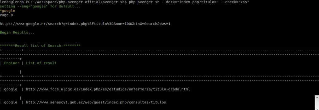 Extração de dados PHP Avenger - php 
