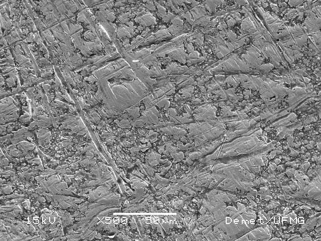 Figura 83 Micrografia do eletrodepósito de níquel;