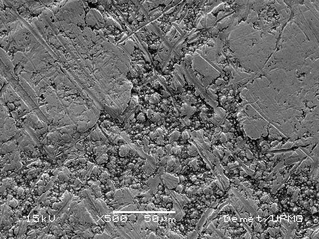 Figura 84 Micrografia do eletrodepósito de níquel;