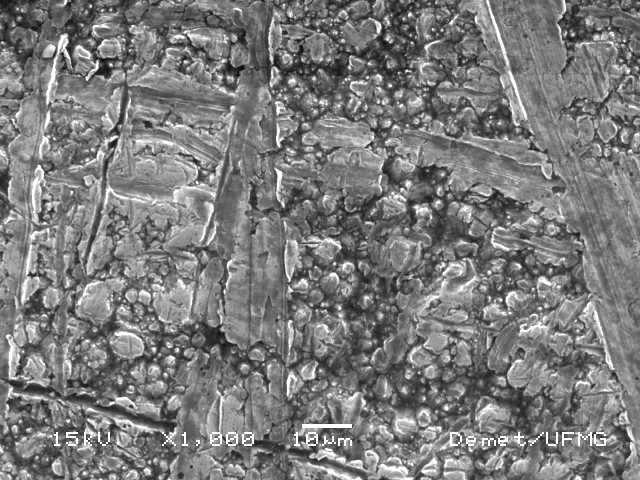 107 Figura 96 Micrografia do eletrodepósito de níquel; DC =2.3 A/dm²; aumento 700 x.