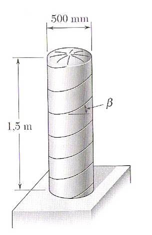Mecânica Aplicada 2 Teoria do Estado de Tensão Exercício Uma conduta de aço tem 900 mm de diâmetro exterior e liga a albufeira em A à turbina hidráulica em B.