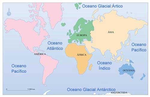 Águas oceânicas Oceano: Grande e profunda porção