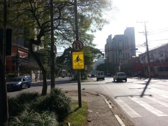 Av. Engenheiro Luís Carlos (sentido JD. Europa) Na avenida tem ciclofaixa, porém só funciona aos domingo, as sinalizações são adequadas para o deslocamento de pedestres e automóveis.