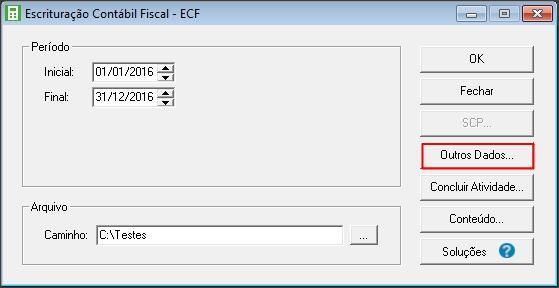 SPED ECF - Como gerar as informações do registro M350 referente à Parte A - Demonstração da Base de Cálculo?