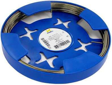 em rolos duro elásticocrni - 50g / Wires hard elasticcrni - 50g.2" - 0,30mm 90m 55..030.4" - 0,35mm 66m 55..035.6" - 0,40mm 50m 55..040.8" - 0,45mm 40m 55..045.0" - 0,50mm 32m 55..050 22m 55.