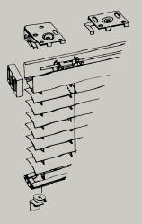 características técnicas Perfil Superior: Aço galvanizado pré lacado, evitando deste modo qualquer problema de oxidação.